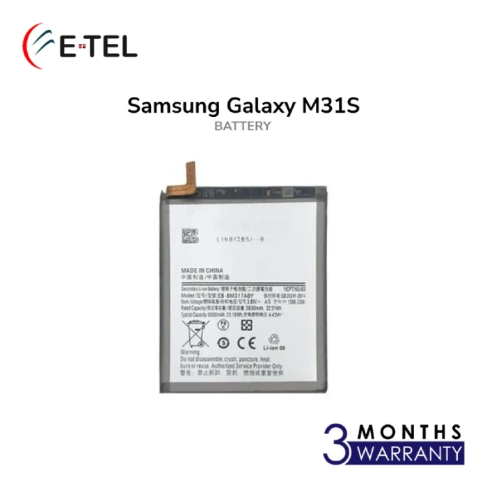 Samsung Galaxy M31S Battery Samsung Galaxy M31S Battery