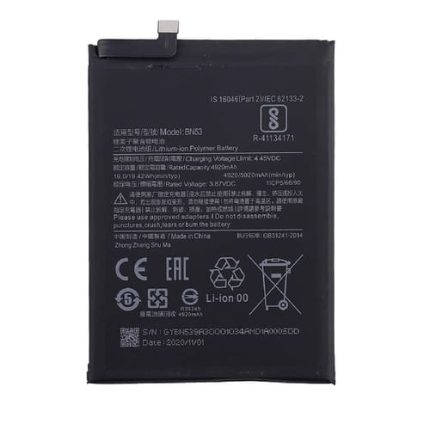 Redmi Note 9 Pro Max Battery