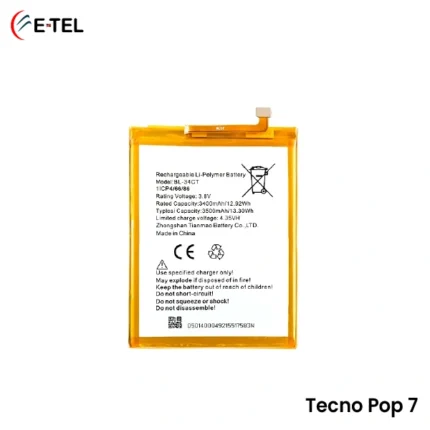 Tecno Pop 7 Battery Price in Bangladesh