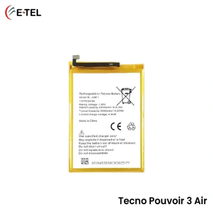 Tecno Pouvoir 3 Air Battery Price in Bangladesh