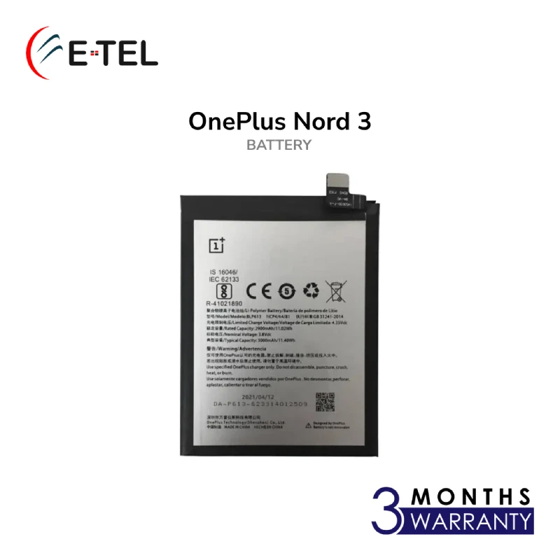 OnePlus Nord 3 Battery OnePlus Nord 3 Battery