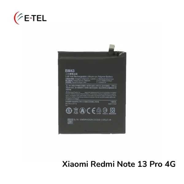 Xiaomi Redmi Note 13 Pro 4G Battery Xiaomi Redmi Note 13 Pro 4G Battery Price in Bangladesh